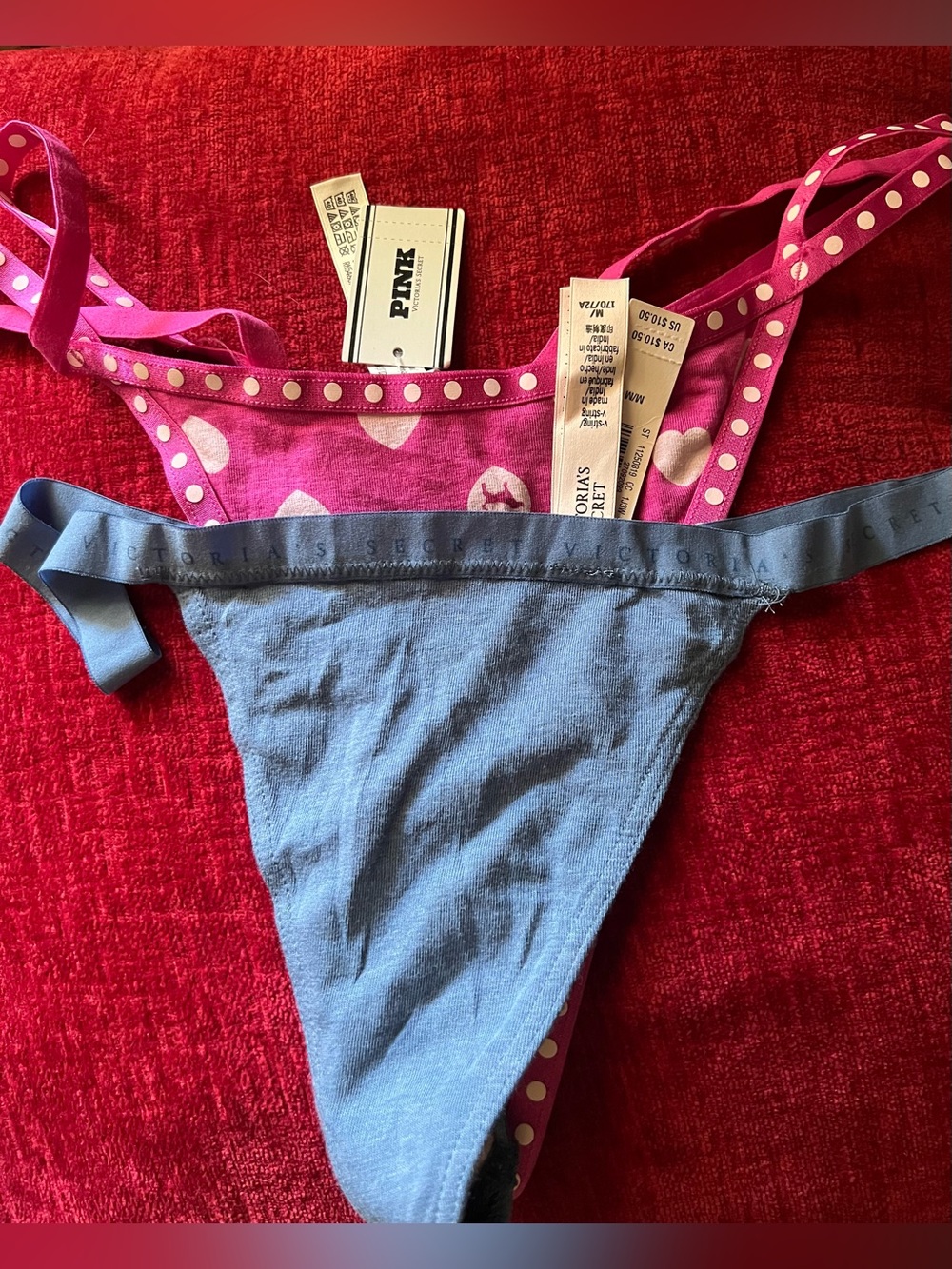 2 NWT Victoria’s Secret thong underwear panties, medium